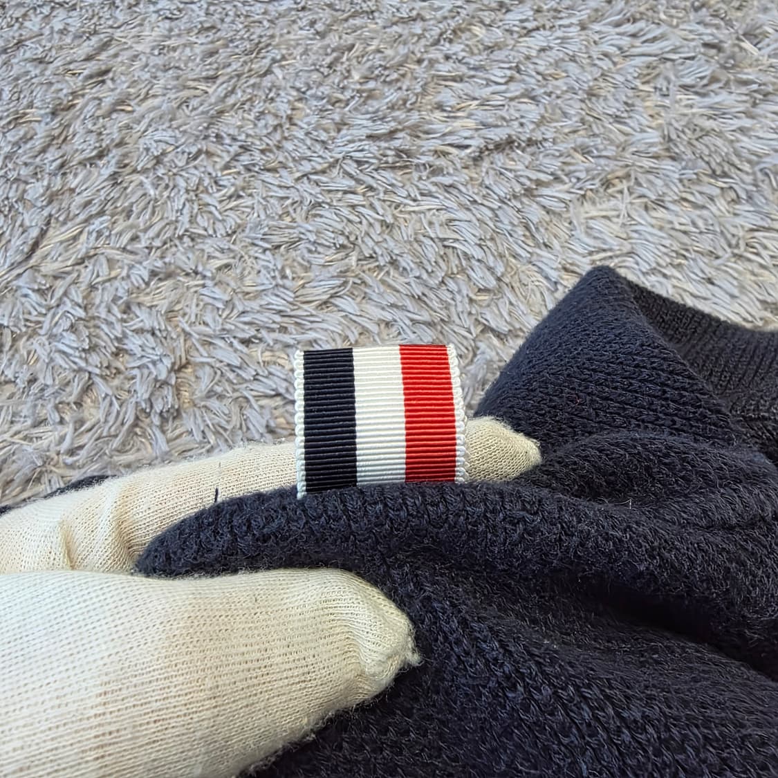 {클로젯}[2][오케이몰 정품]톰브라운 사선완장 니트 후드티 상품이미지6