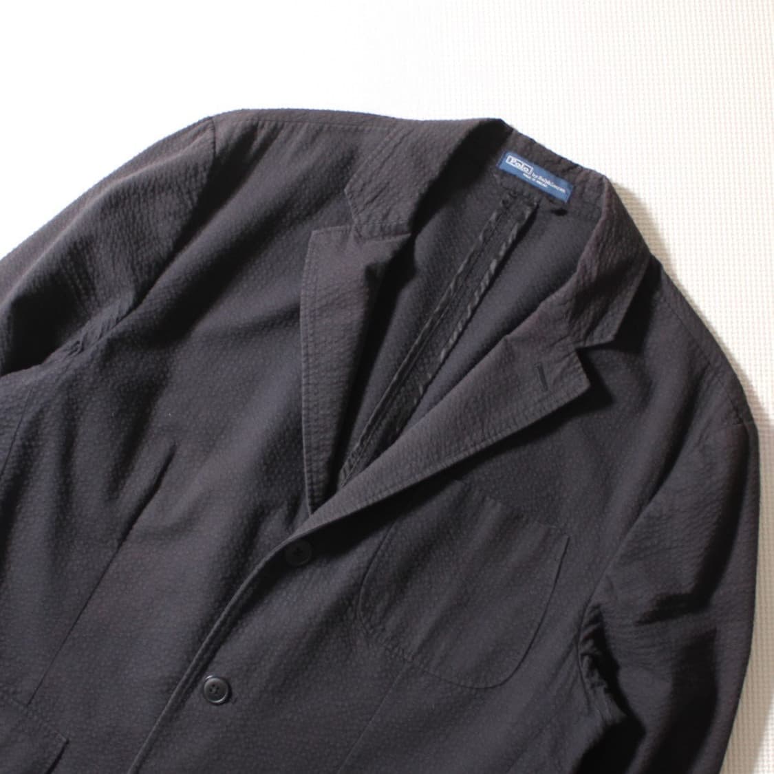 폴로 랄프로렌 블랙 시어서커 3버튼 블레이저 자켓 상품이미지3