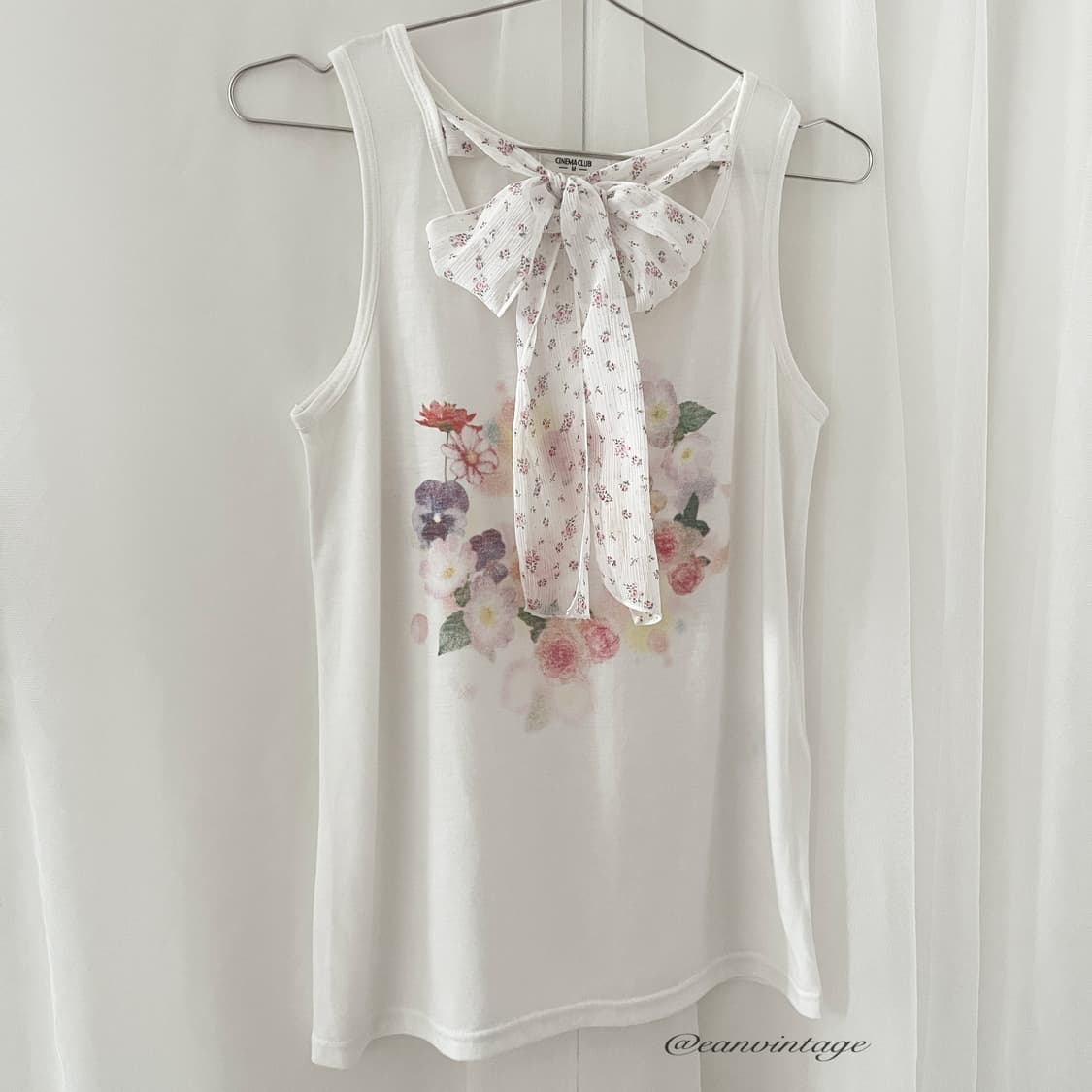 cinema club flower ribbon sleeveless 상품이미지2