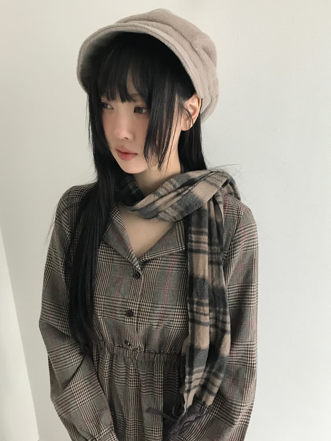 Wool Creambeige Beret 상품이미지10