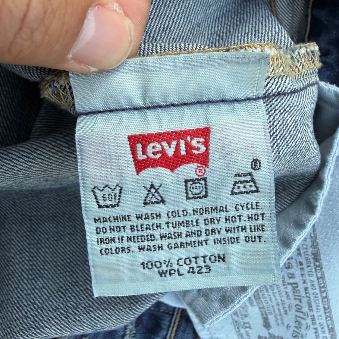 00s 리바이스 501 컷오프 중청 데님 (30) 상품이미지7