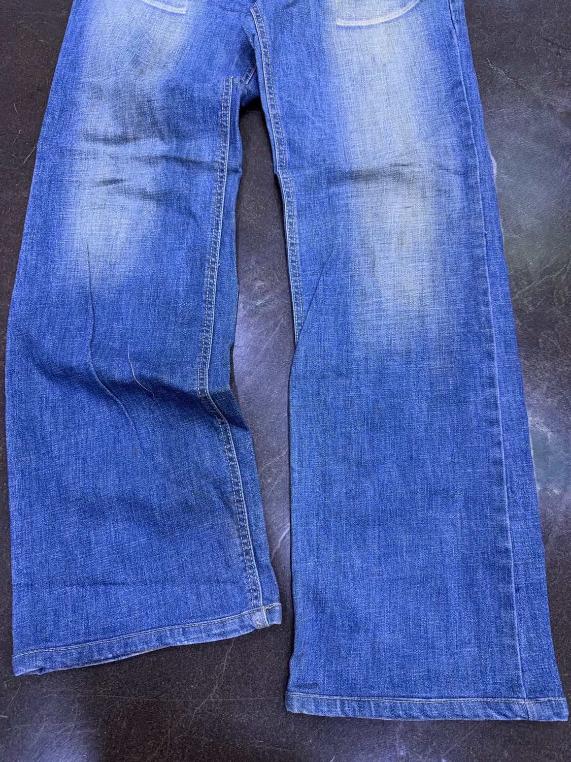 돌체앤가바나 지퍼 포인트 빈티지 워싱 스트레이트핏 데님팬츠 48 상품이미지6