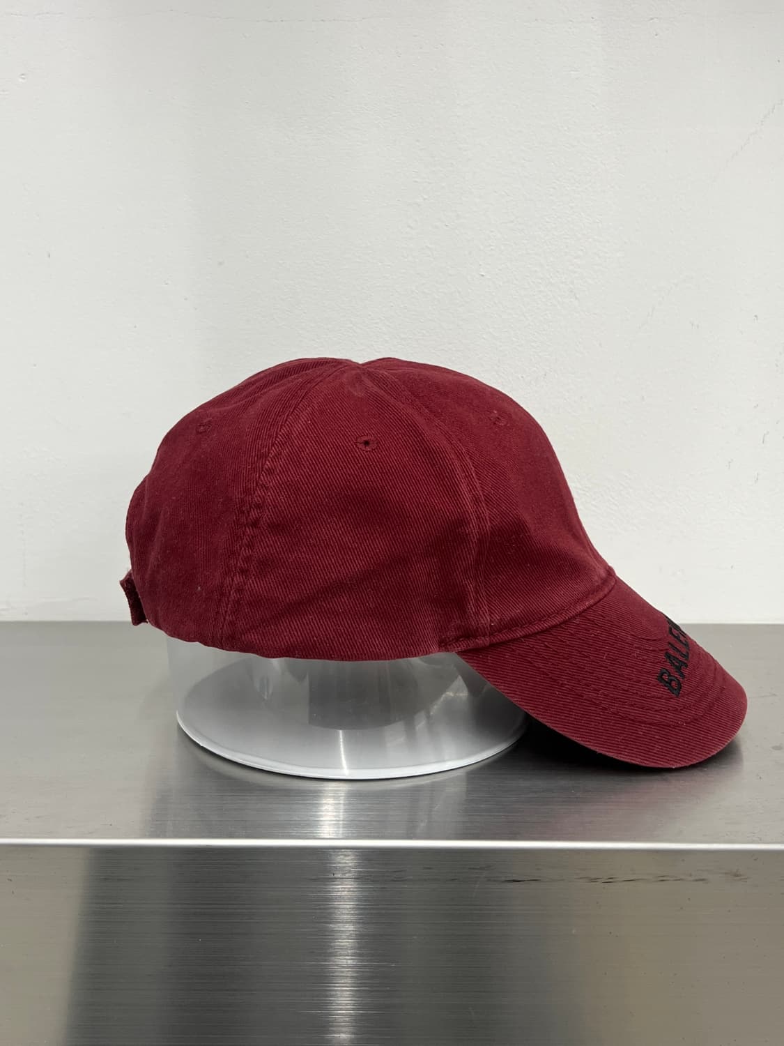 발렌시아가 버건디 바이저 볼캡 상품이미지6