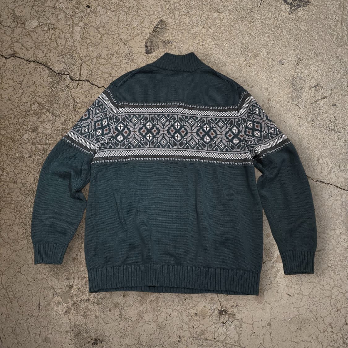 00s L.L.Bean 쿼터집 페어아일 스웨터 상품이미지6