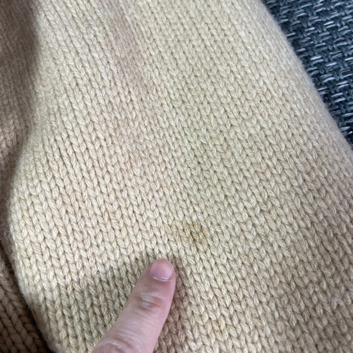 빈폴 로고 베이지 니트 가디건 100 상품이미지7