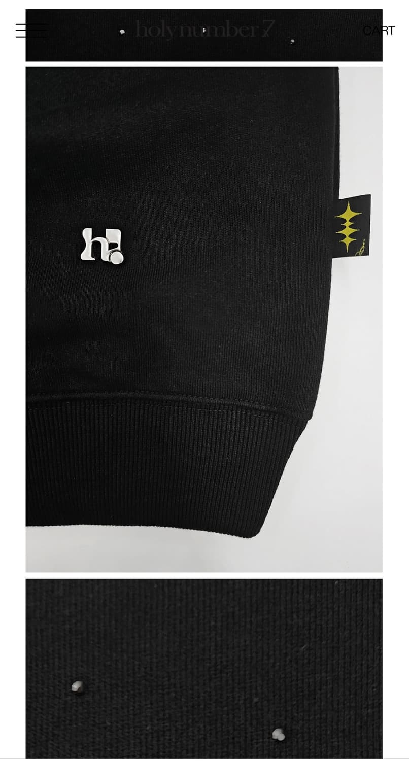 아일렛 큐빅 오프숄더 맨투맨 Eyelet Cubic Off-Shoulde 상품이미지6