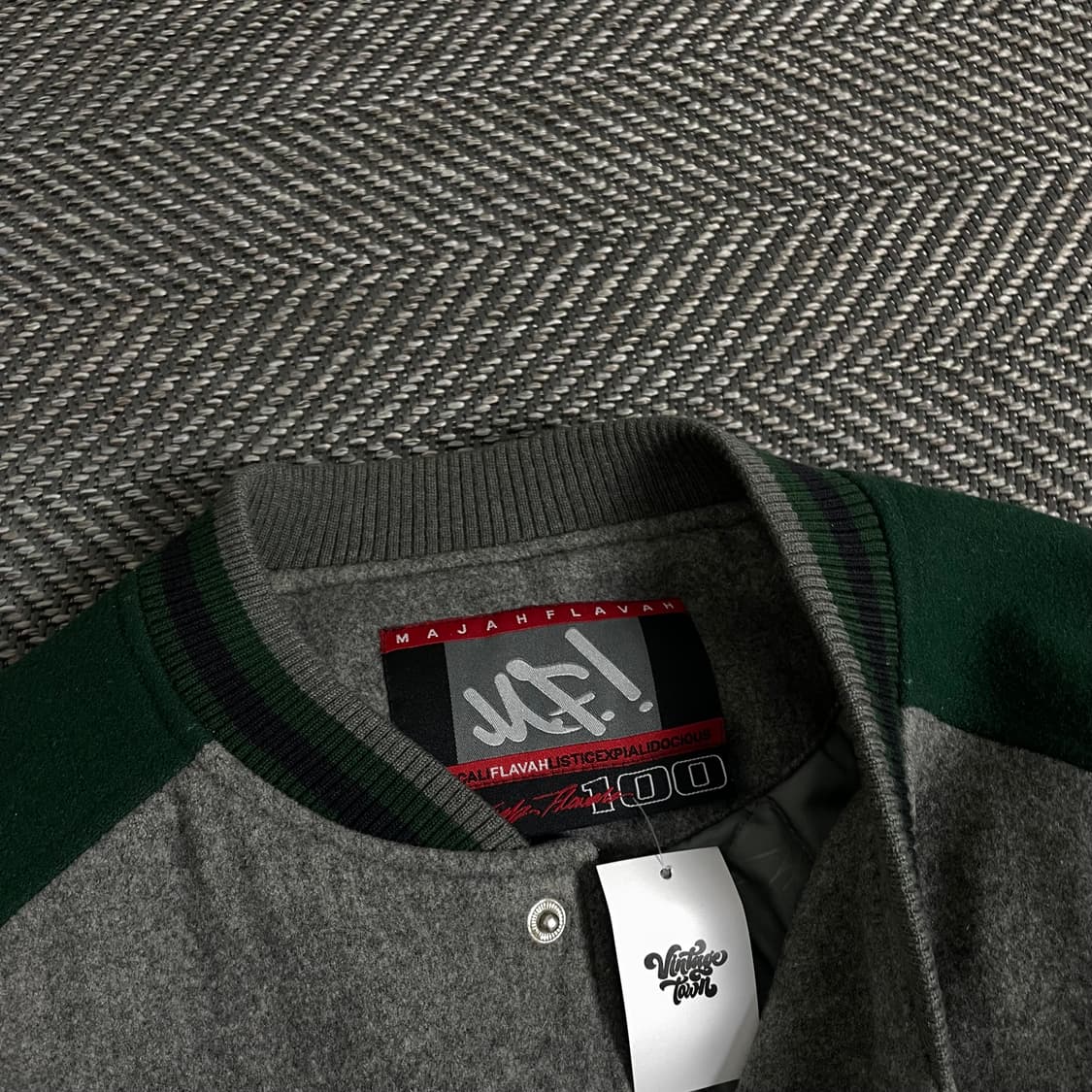 마자플라바 빅로고 올드그쿨 모직 바시티 자켓o 3234 상품이미지5