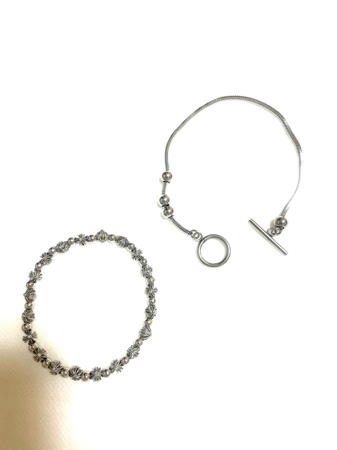 실버 팔찌 세트 상품이미지1