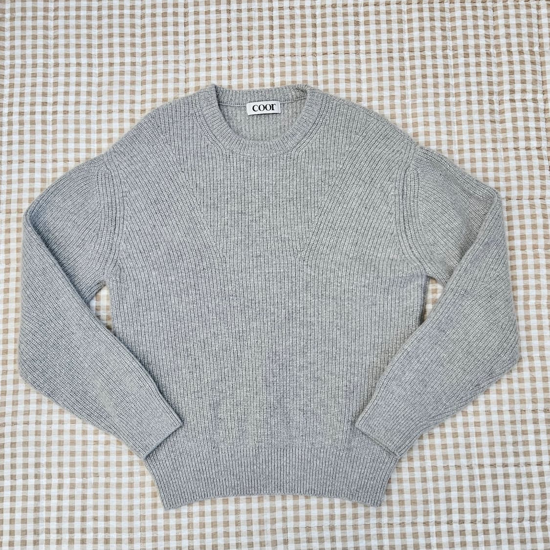 COOR 쿠어 울 캐시미어 니트 스웨터 남자100 상품이미지1