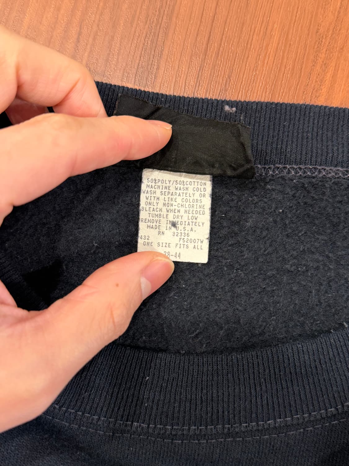 90s Carlton 빈티지 플레인 스웻 셔츠 (made in USA) 상품이미지8