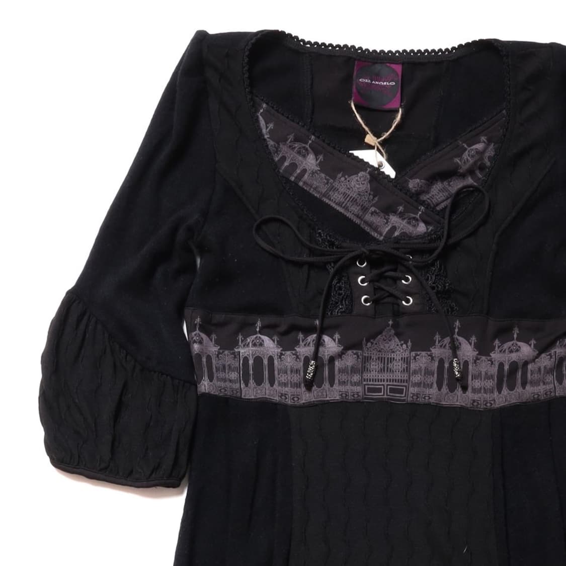 오즈 온 Ozz On Pattern Frill Dress   상품이미지2