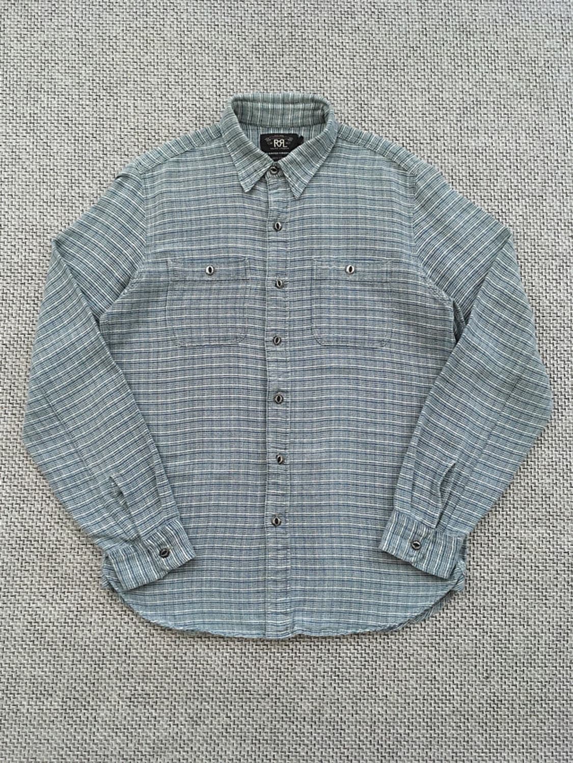 India made indigo-blue check shirts 상품이미지8