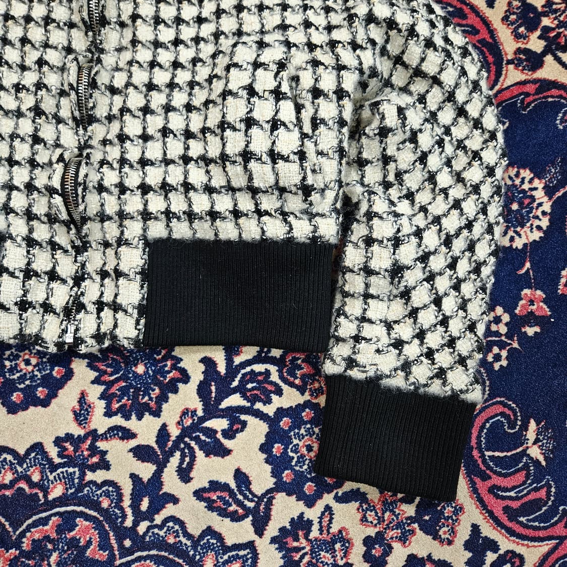 비클라(BECLA) 크롭 트위드 봄버자켓 Free  상품이미지2