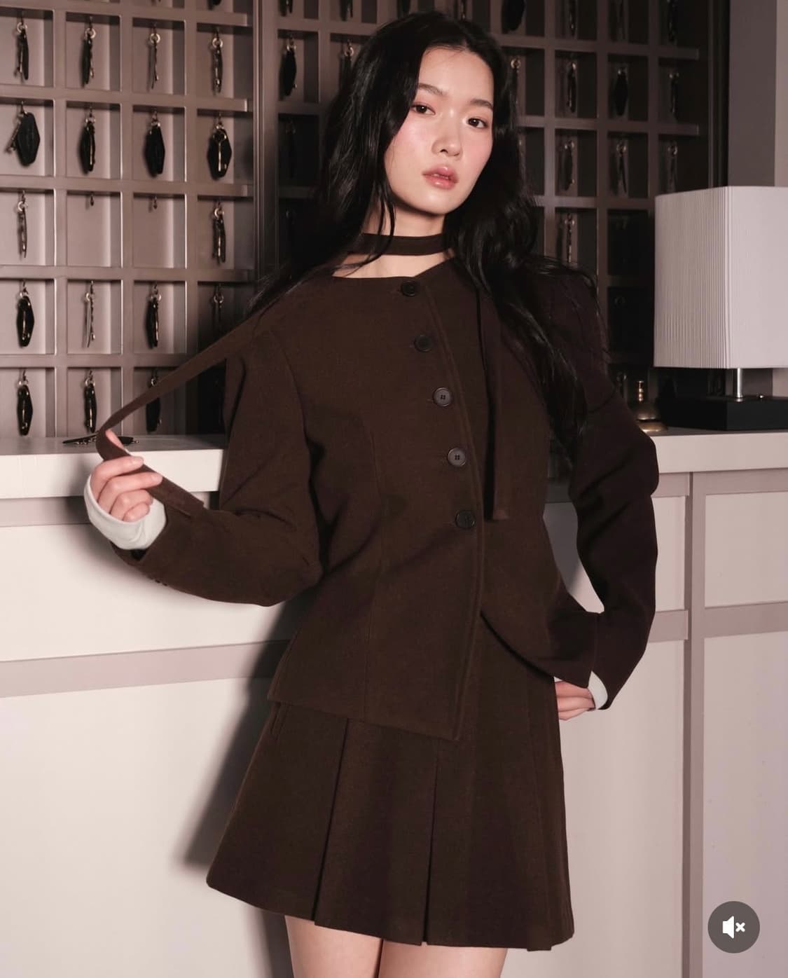 메리온 마리나 벌룬 자켓 / 플리츠 스커트 (M) 판매합니다 상품이미지1