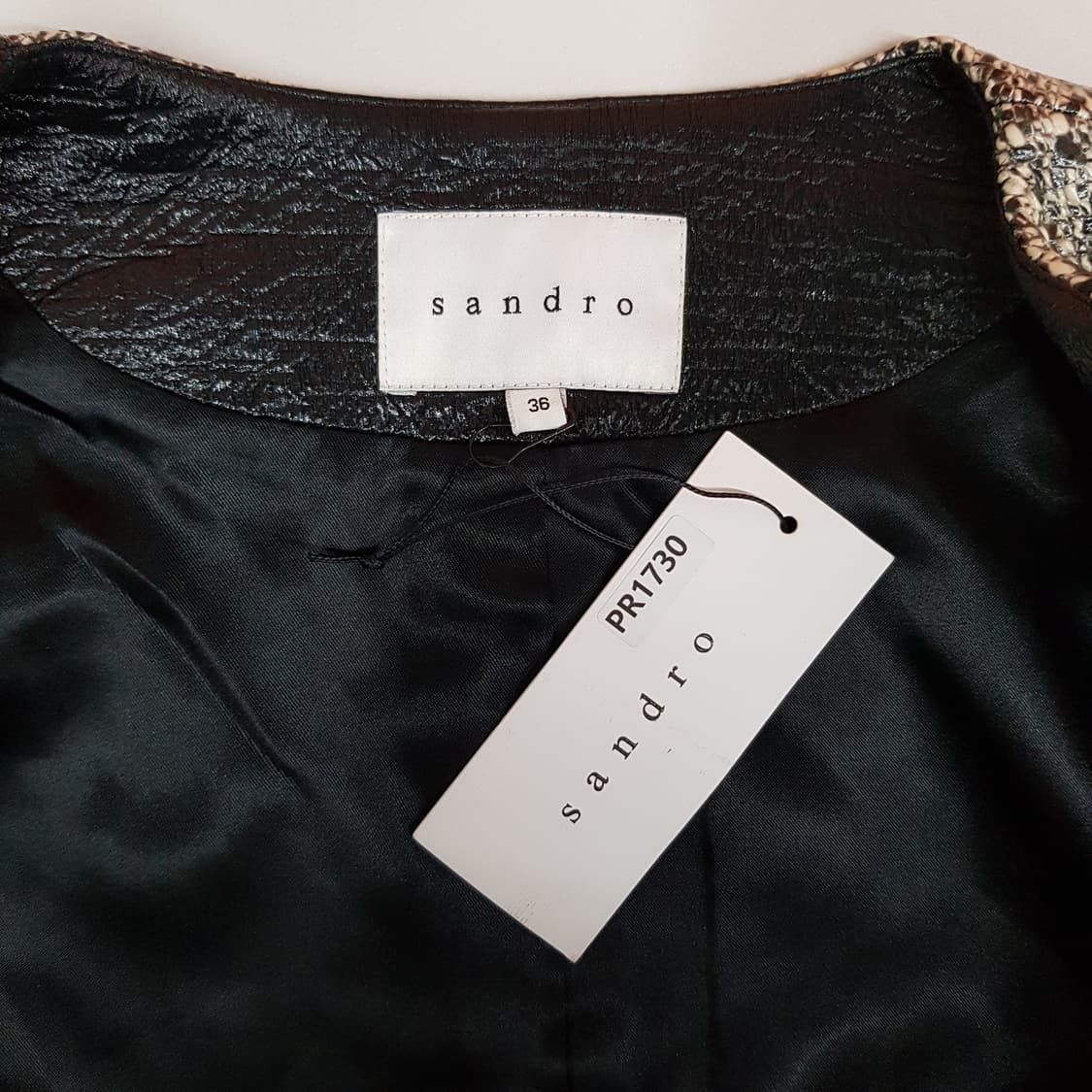 산드로 sandro 베테드 메타릭 자켓 38사이즈 택달린새제품 상품이미지7