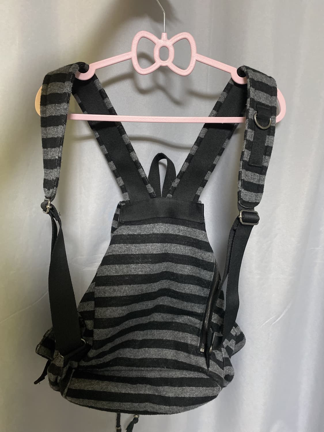 탠스댄스 백팩 Wool stripe backpack_black 판매 상품이미지3