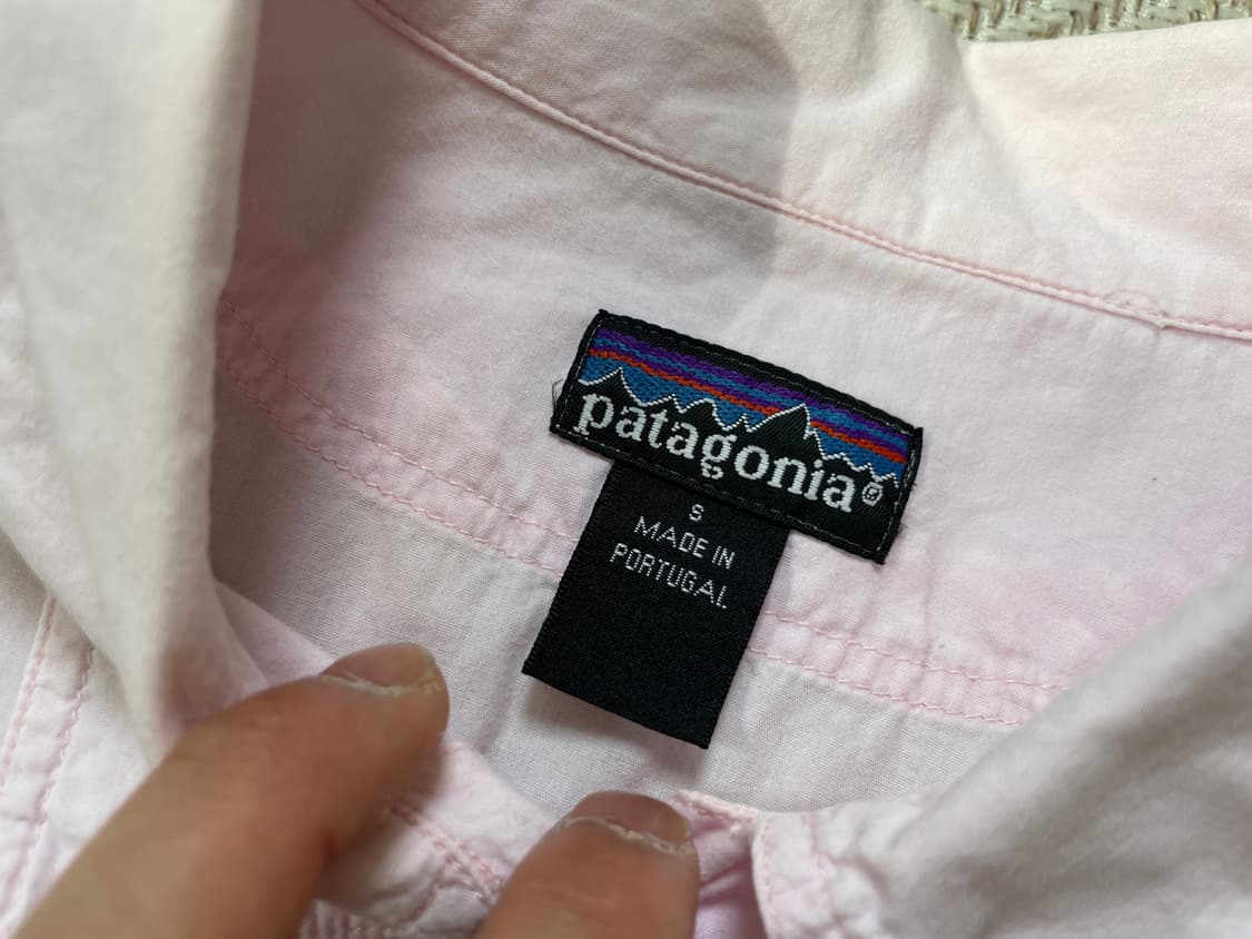 파타고니아 핑크 코튼 반팔셔츠  J04348 상품이미지7