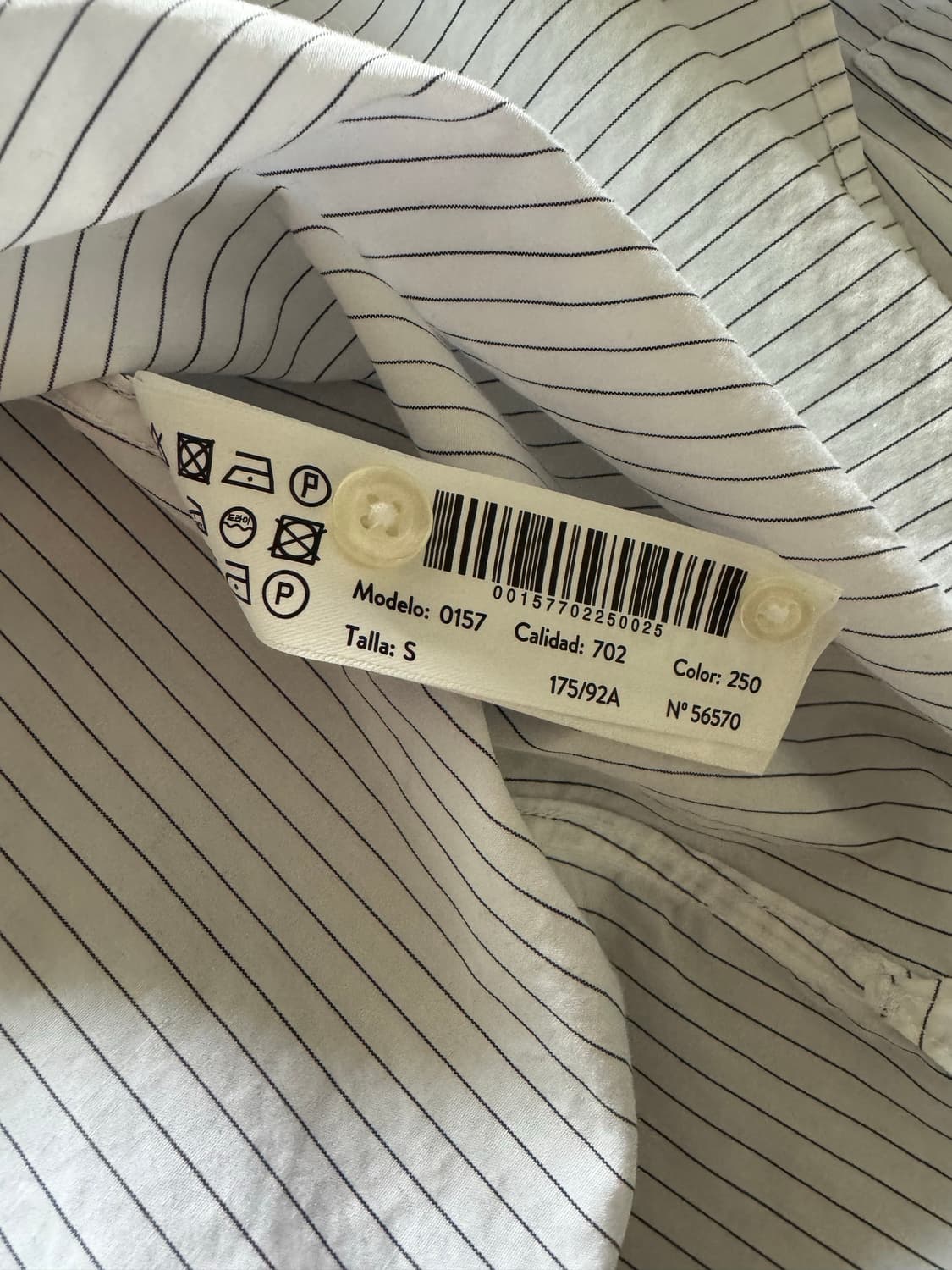 마시모두띠 포플린 스트라이프 셔츠 S 상품이미지3