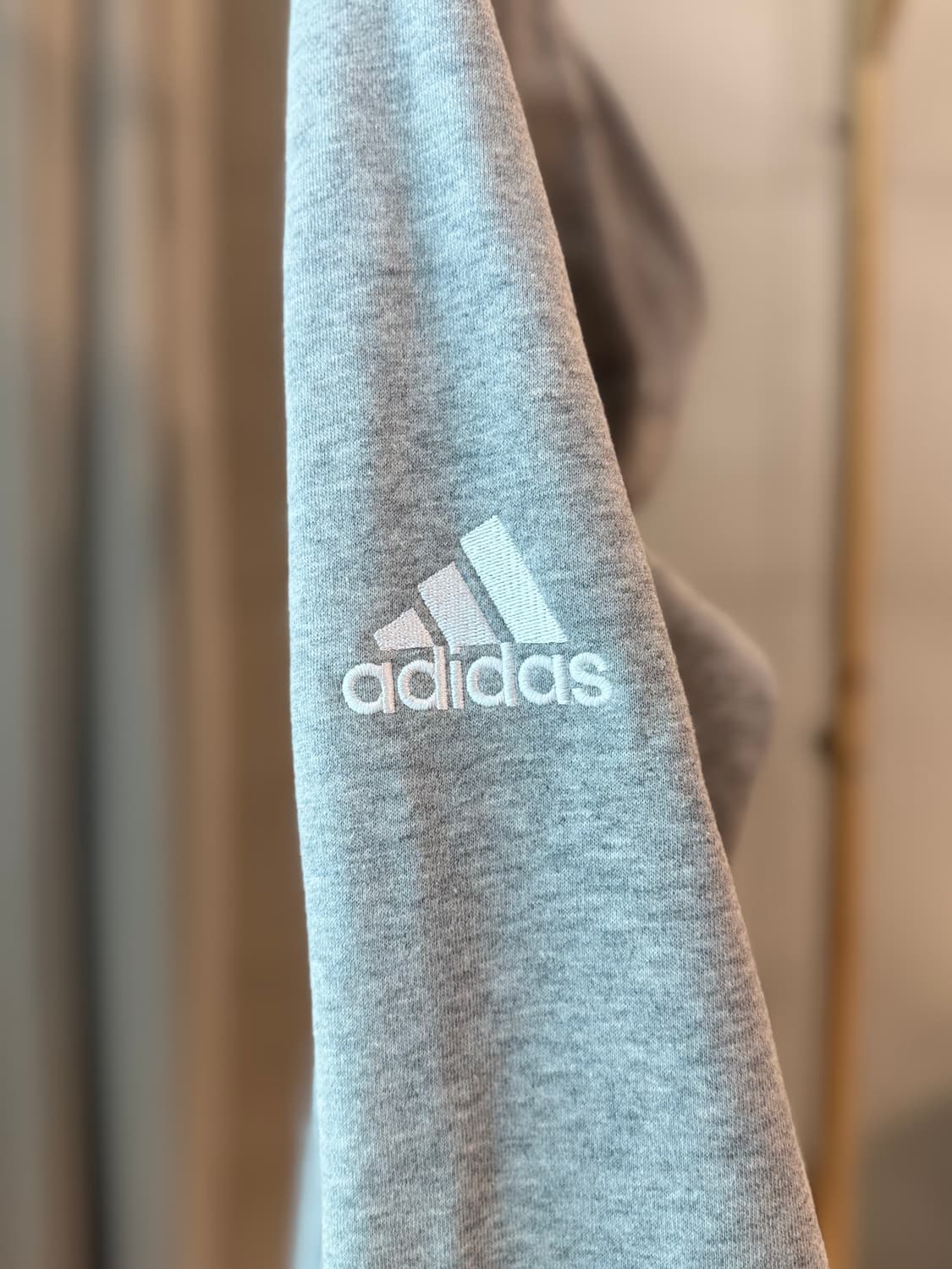 아디다스 후드티 회색 남여공용 상품이미지3