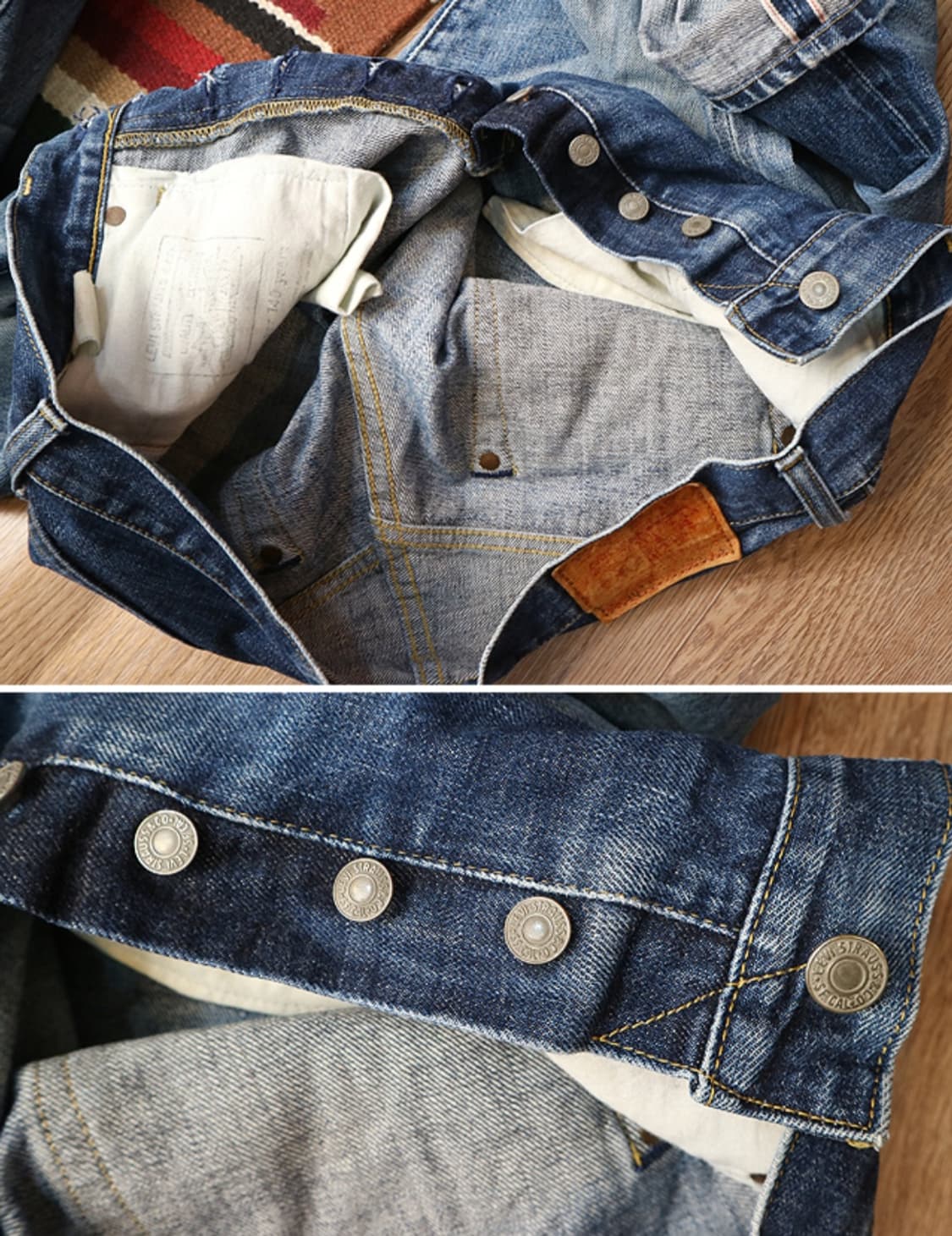 
일본판 90s levis 리바이스 LVC 503BXX 빅E 셀비지 데님 상품이미지7
