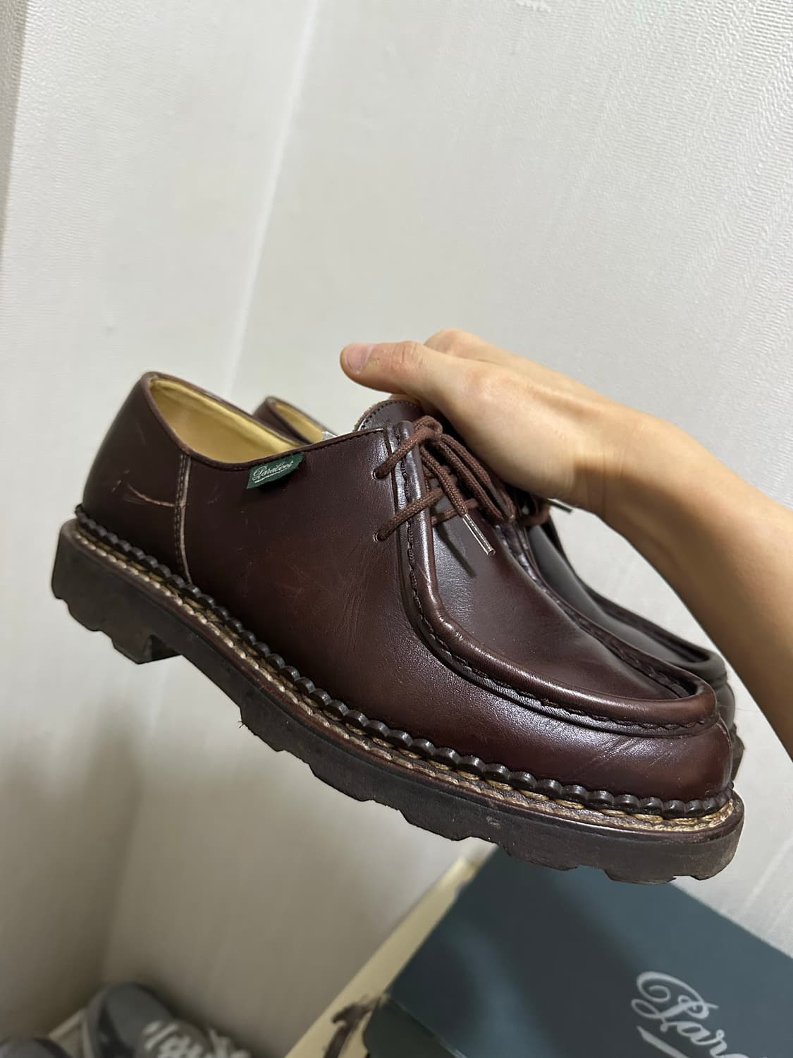 39.5) 파라부트 미카엘 브라운 카페 팝니다 상품이미지3