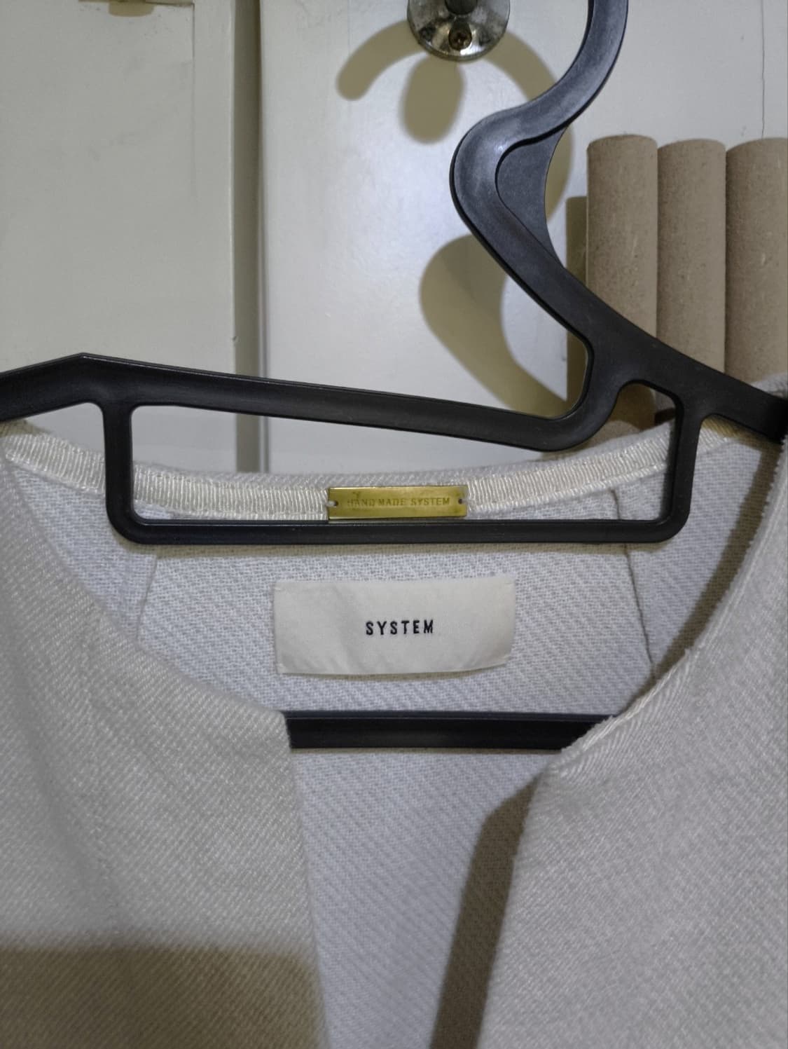 82 한섬 시스템 벨티드 베스트 양모 혼방 상품이미지2