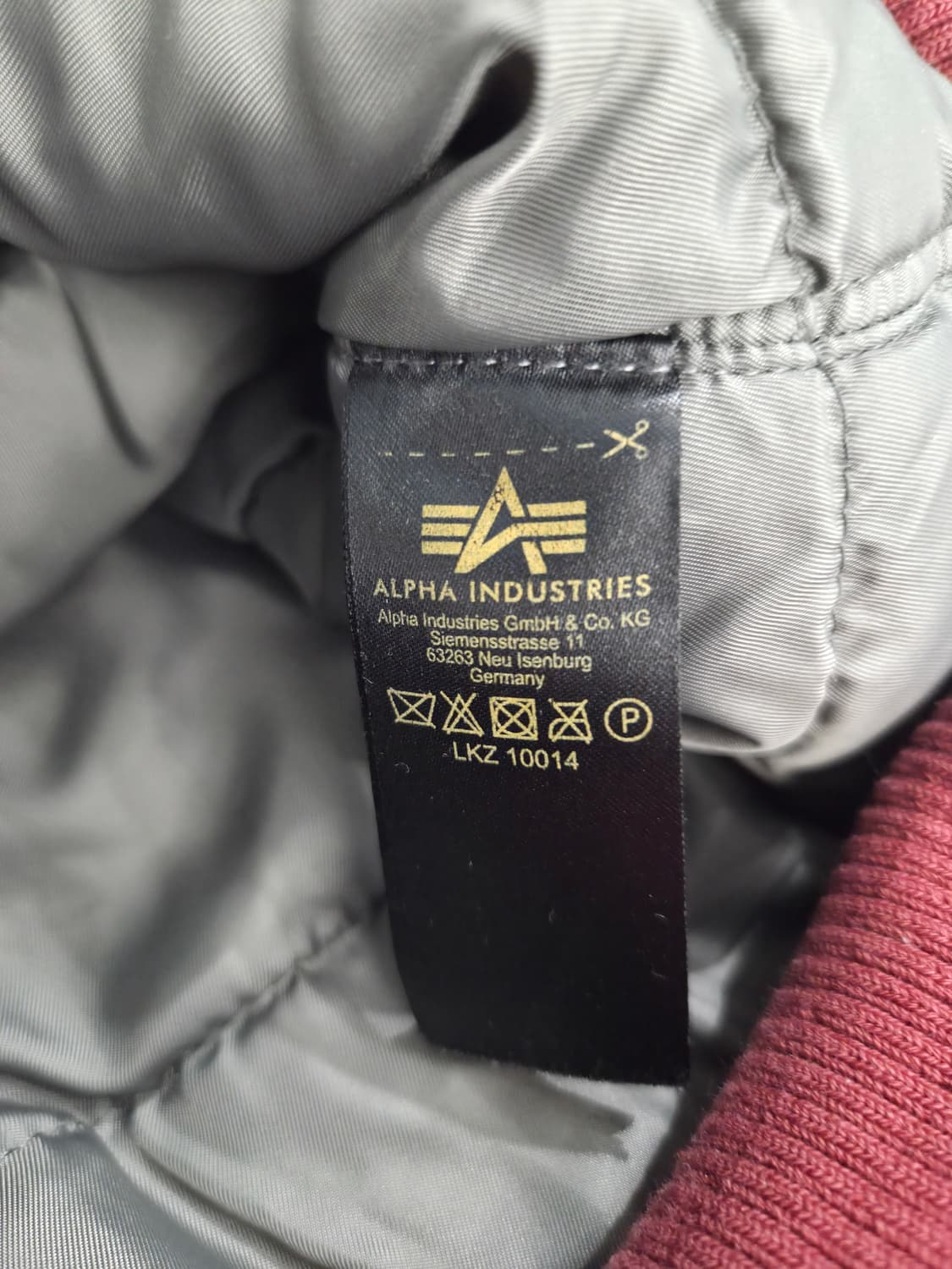 알파인더스트리 MA-1 버건디 후드 항공점퍼_M 상품이미지8
