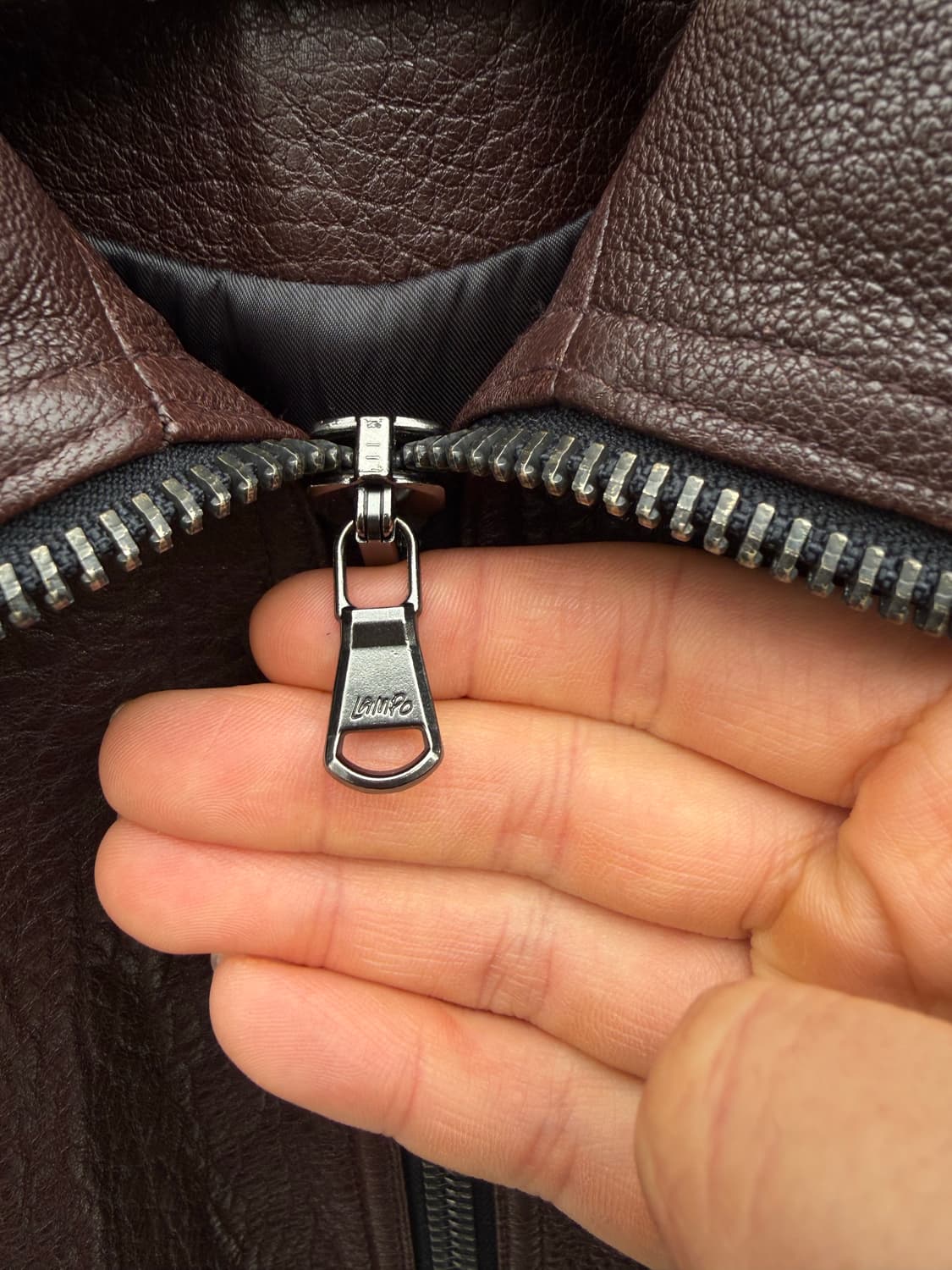 RECTO 렉토 쉽스킨 하이넥 레더자켓 상품이미지4