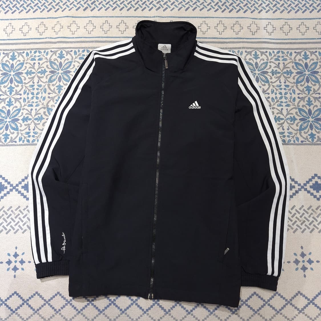 아디다스 00s 블랙 화이트 삼선 다슬러 우븐 래글런 올드스쿨 바람막이 상품이미지4
