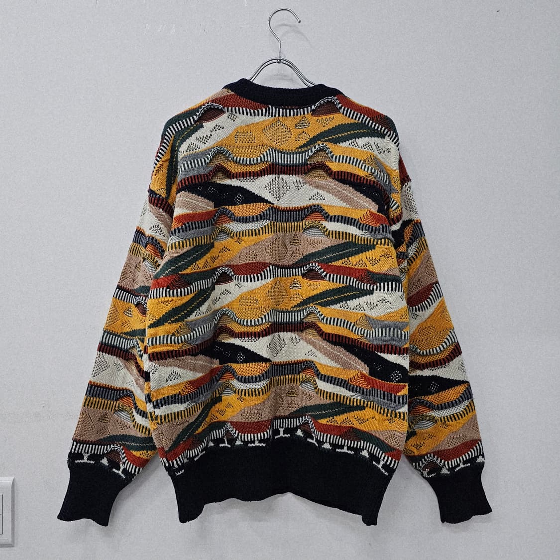 울혼방 멀티컬러 웨이브 빈티지 니트 상품이미지9