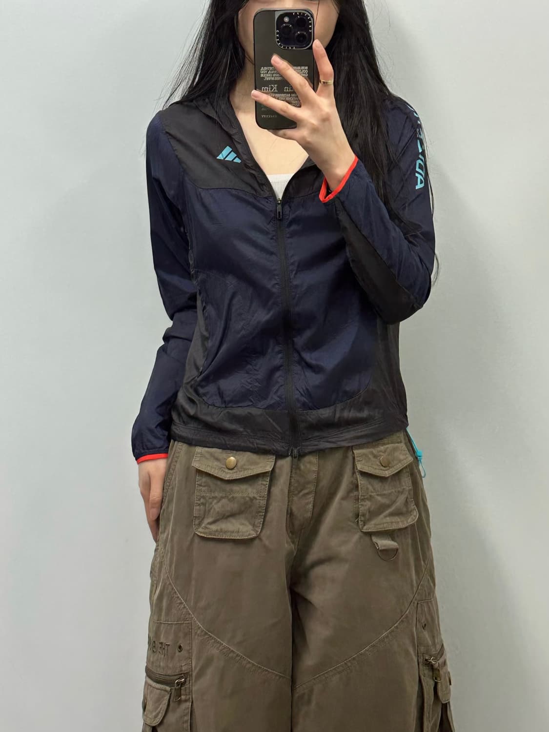 아디다스 배색 경량 바람막이 자켓  상품이미지1