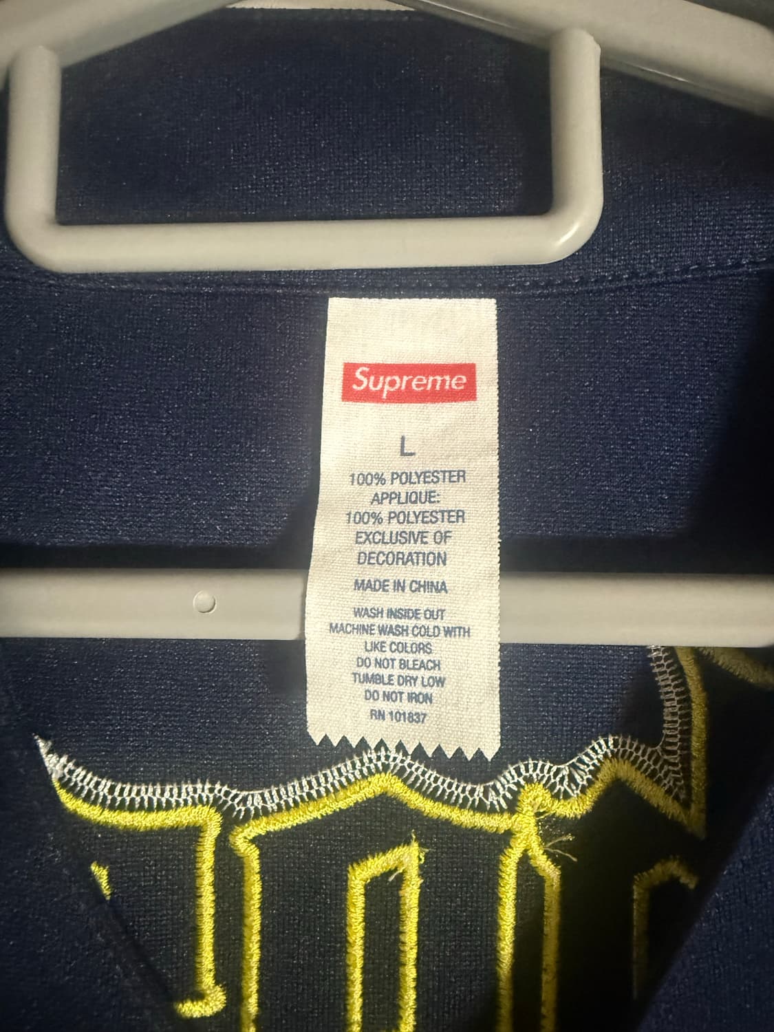 슈프림 추즌 원 베이스볼 저지 네이비 - 24SS 상품이미지3