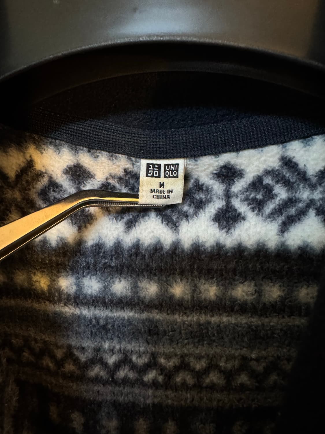 [M]유니클로 노르딕 패턴 후리스 집업 자켓 상품이미지4