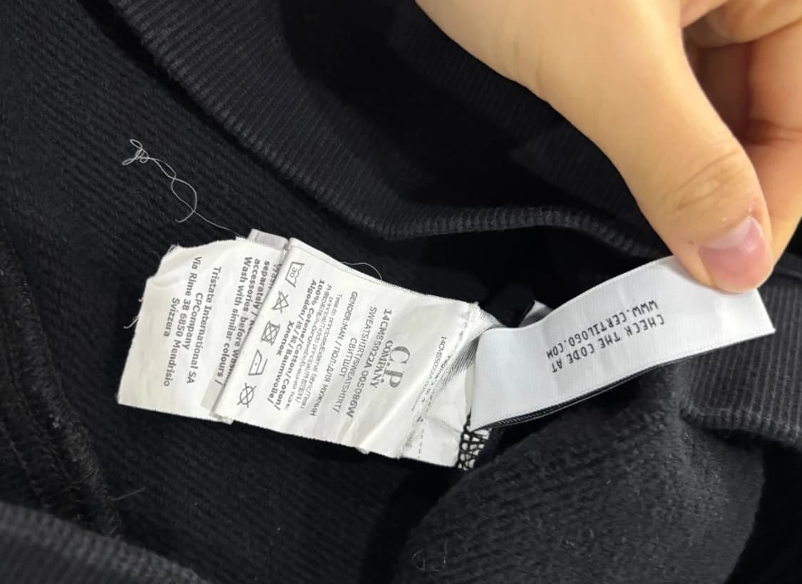 씨피컴퍼니 CP컴퍼니 렌즈 맨투맨 블랙 100 상품이미지6