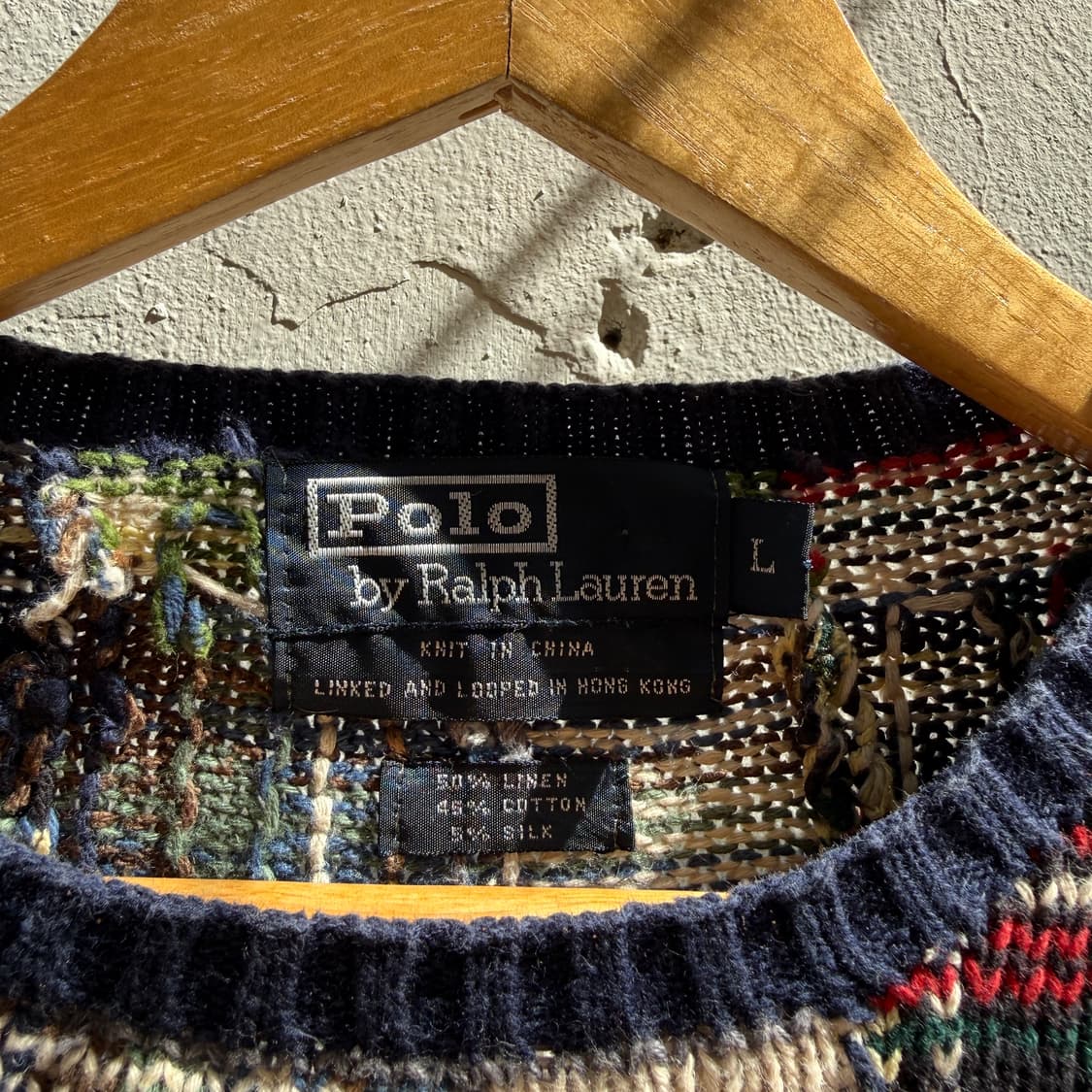 폴로 패치워크니트 상품이미지5