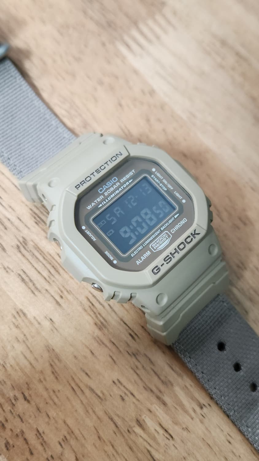 # 지샥 카시오 DW-5600LU 밀리터리 시계  급처 / 쥐샥 상품이미지9