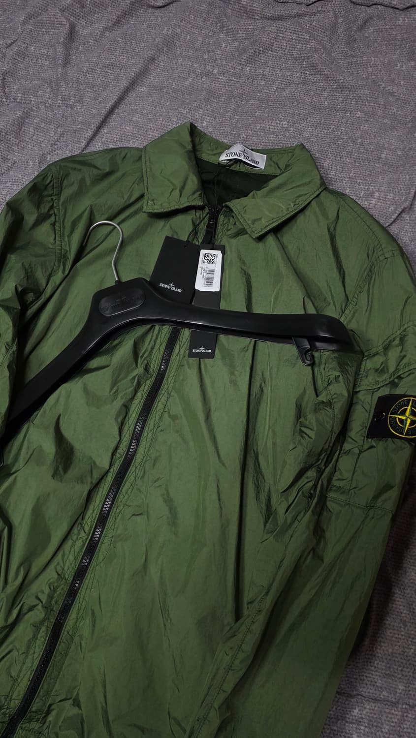 스톤아일랜드 크링클랩스 나일론 가먼트 다이드 Olive green(새상품 상품이미지3