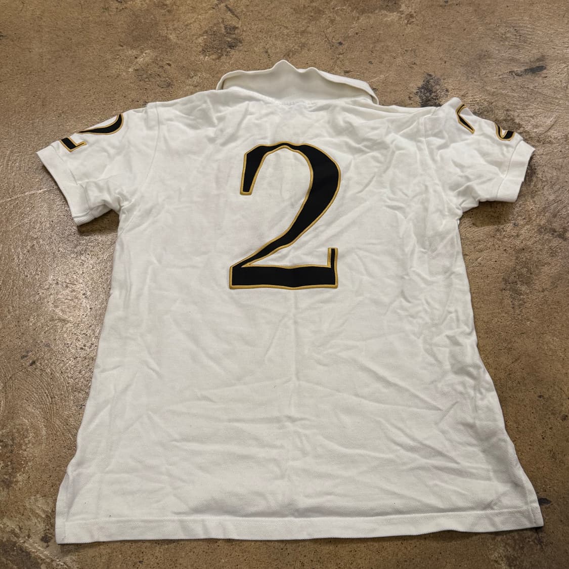 폴로 랄프로렌 치프키프 흰골 화이트 골드 카라 빅포니 반팔티 상품이미지3