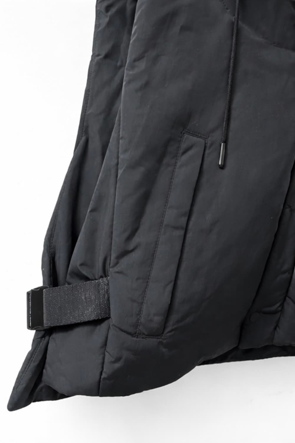 코스 버클 사이드 패딩 후드 조끼 상품이미지5