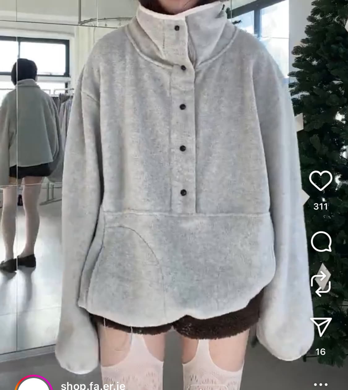 샵페어리 후리스 아노락 플리스 상품이미지2