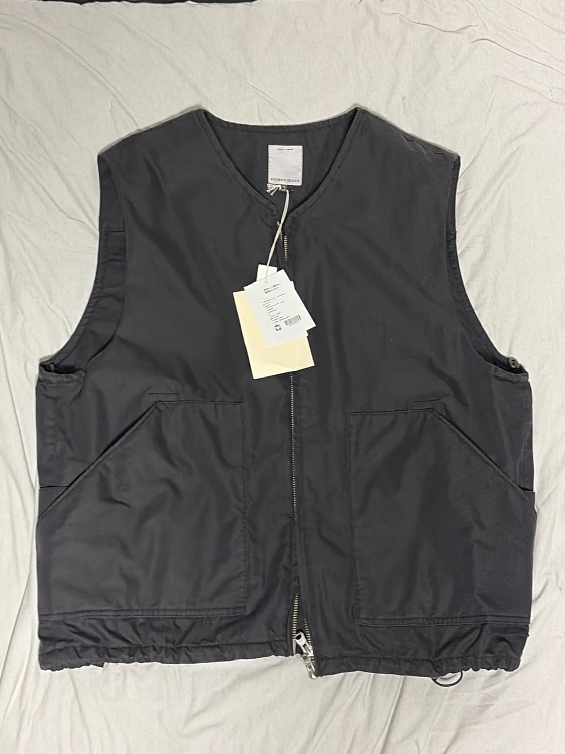 폴리테루 휴먼인덱스 조끼 블랙 3사이즈 상품이미지1