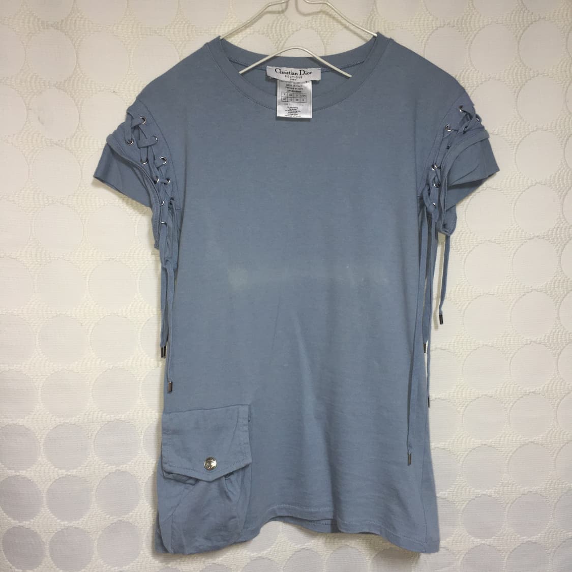 Christian dior2000s 존 갈리아노 시기 스트랩 티셔츠 상품이미지3