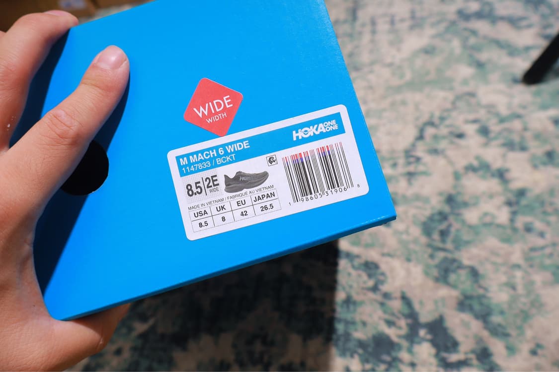 HOKA 호카 마하 6 와이드 러닝화 블랙 265 상품이미지2