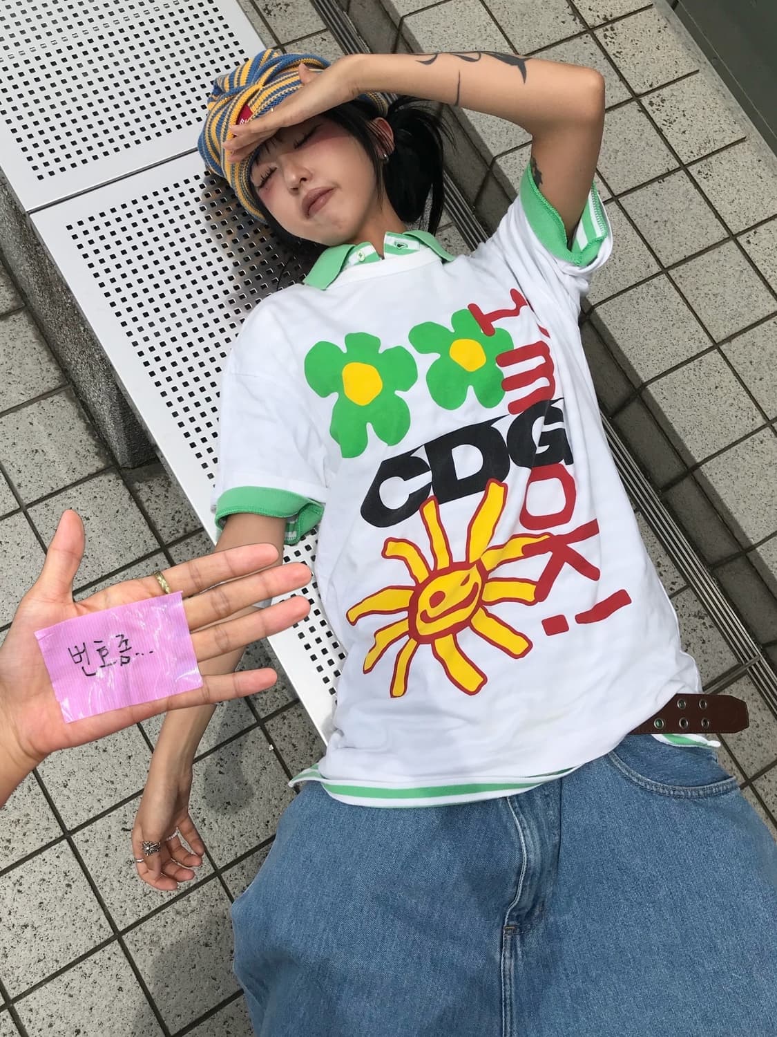 🌻 CDG x CPFM 콜라보 아임 오케이 티셔츠 ( 레어 ) 🌻 상품이미지2