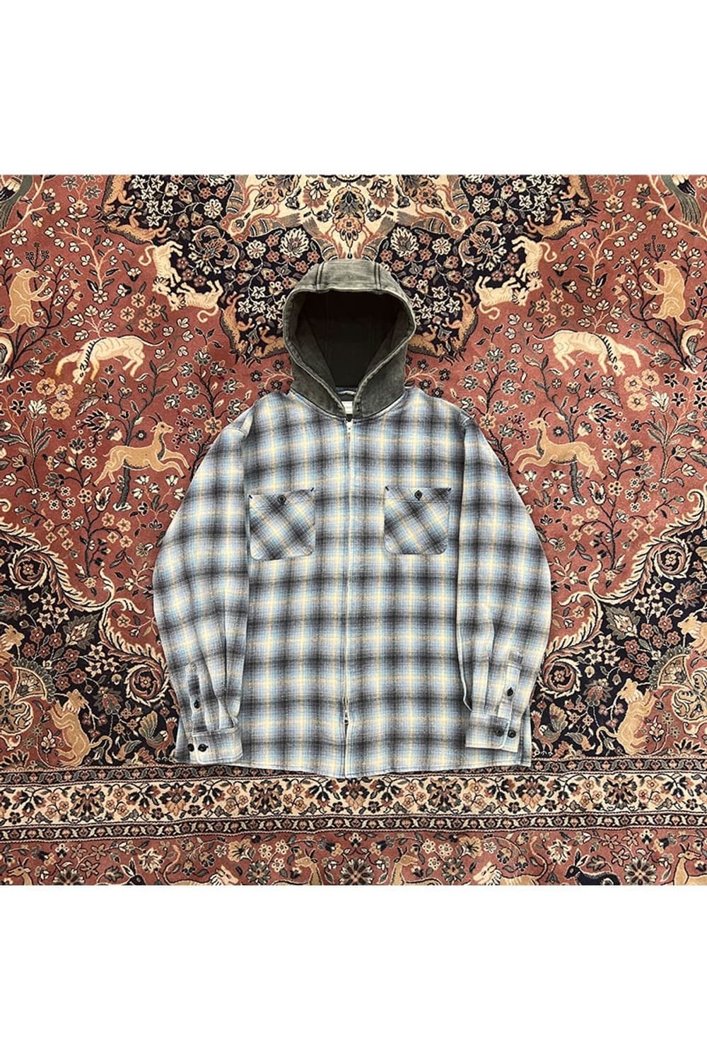 피어스 블랙아웃 GRAZE ZIP SHIRT HOODIE 상품이미지1