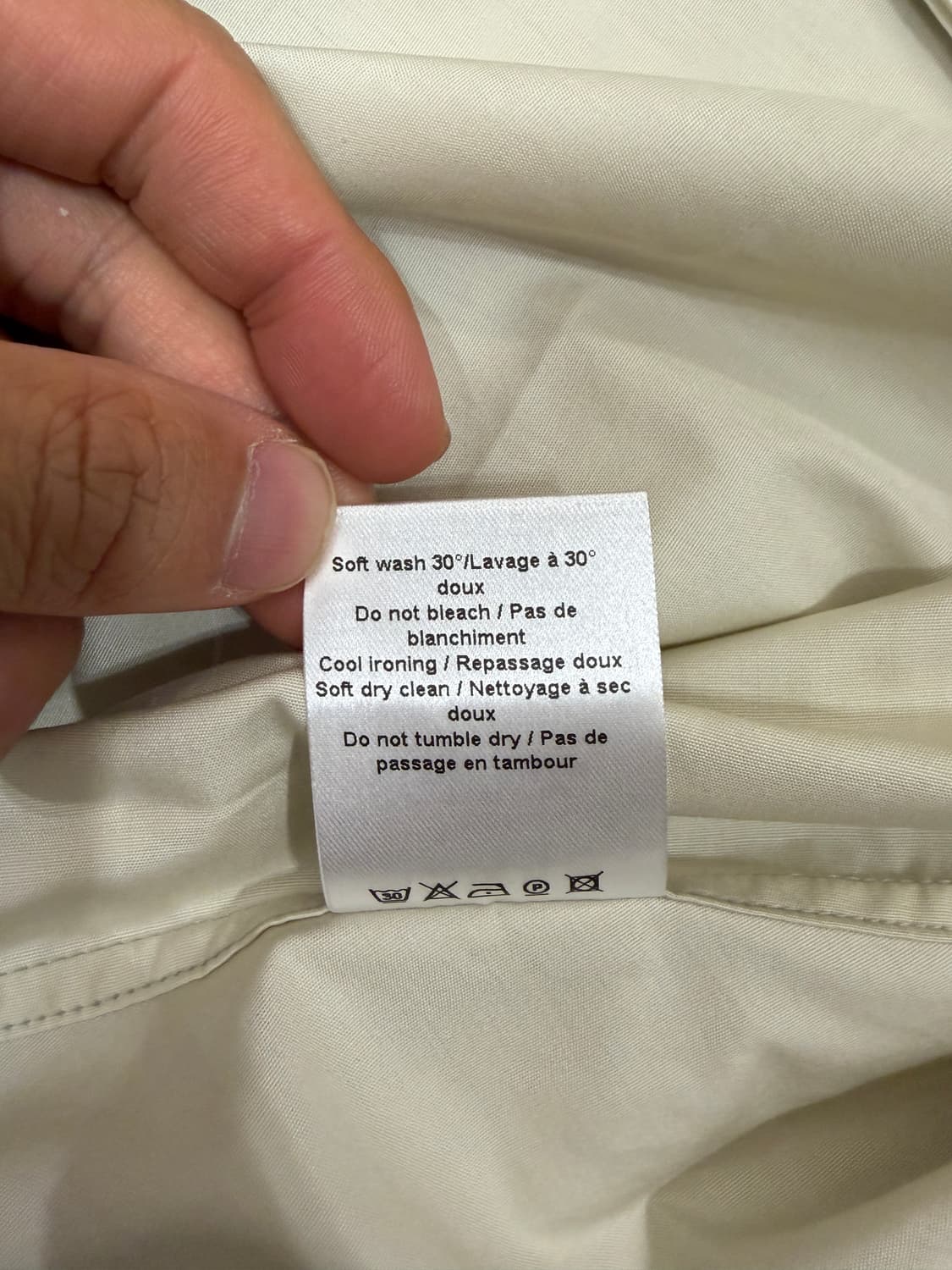 (새상품)lemaire 르메르 랩오버 셔츠  50 상품이미지3