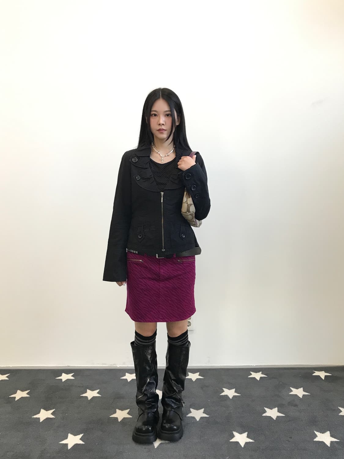 'UNIQLO' Y2k Zebra Print Mini Skirt 상품이미지3