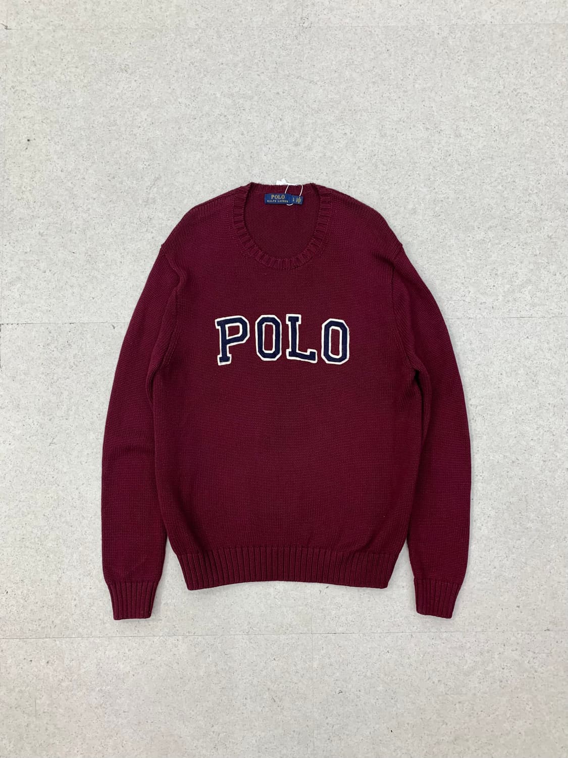 Polo 폴로 버건디 니트 상품이미지1