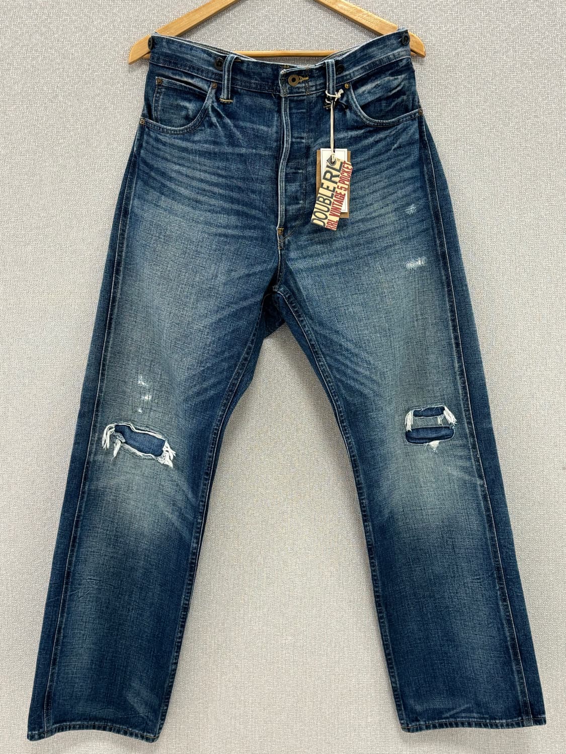 더블알엘 빈티지5포켓 풀러턴 리페어진 / 34x32 상품이미지1