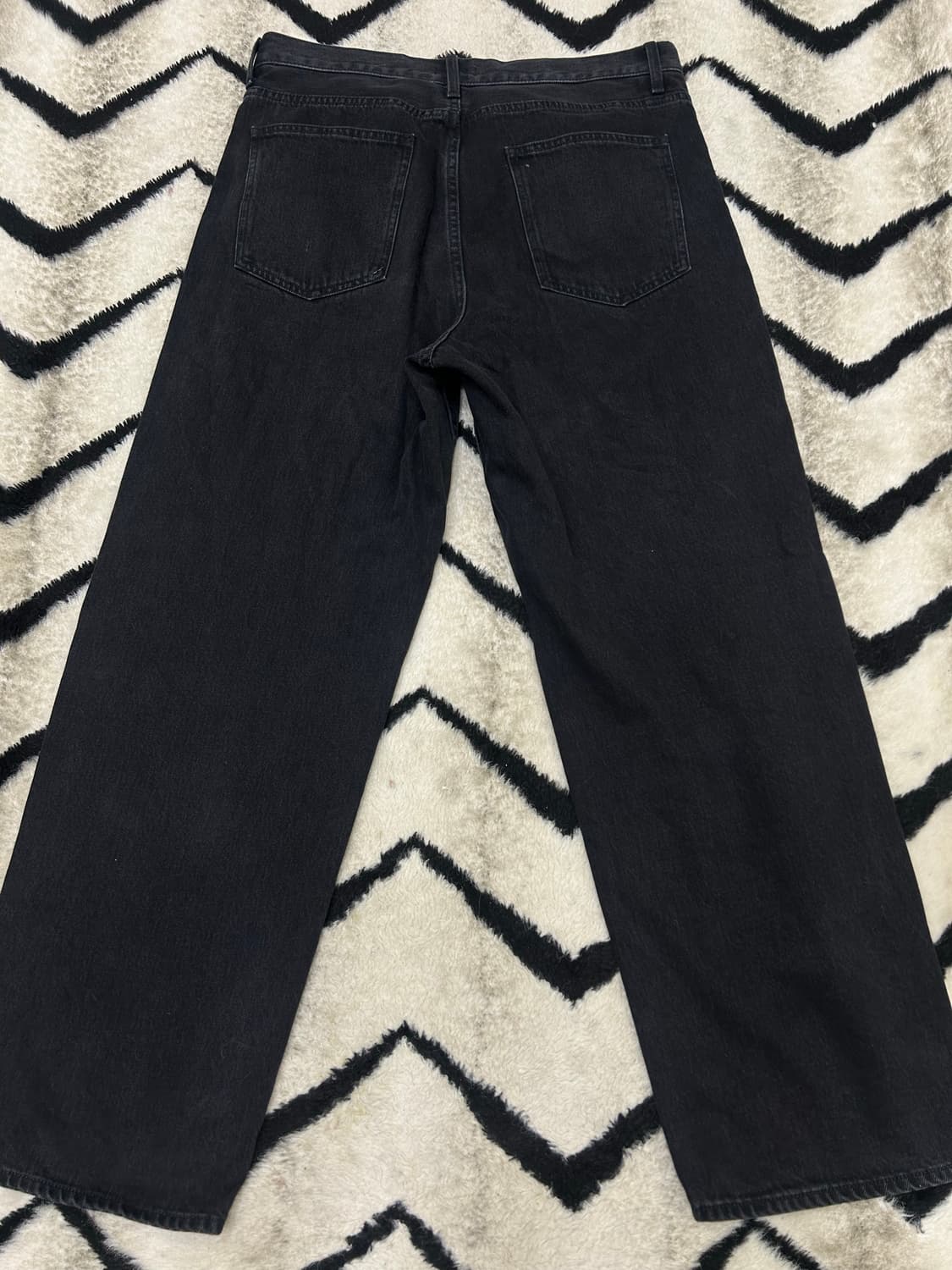 [34]유니클로 와이드 스트레이트 데님팬츠/흑청 상품이미지2